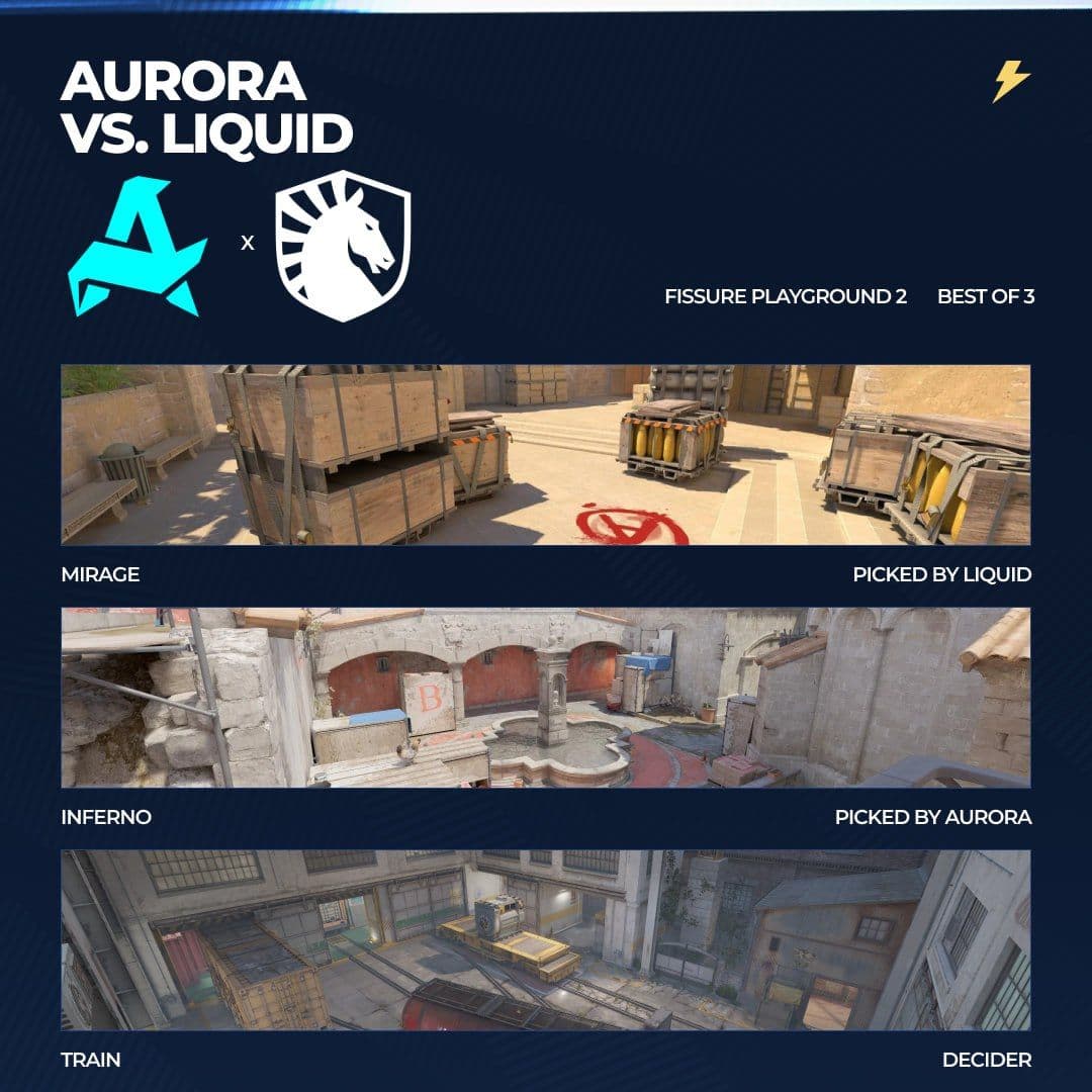 Aurora и Team Liquid определили мап-пик во втором четвертьфинальном матче