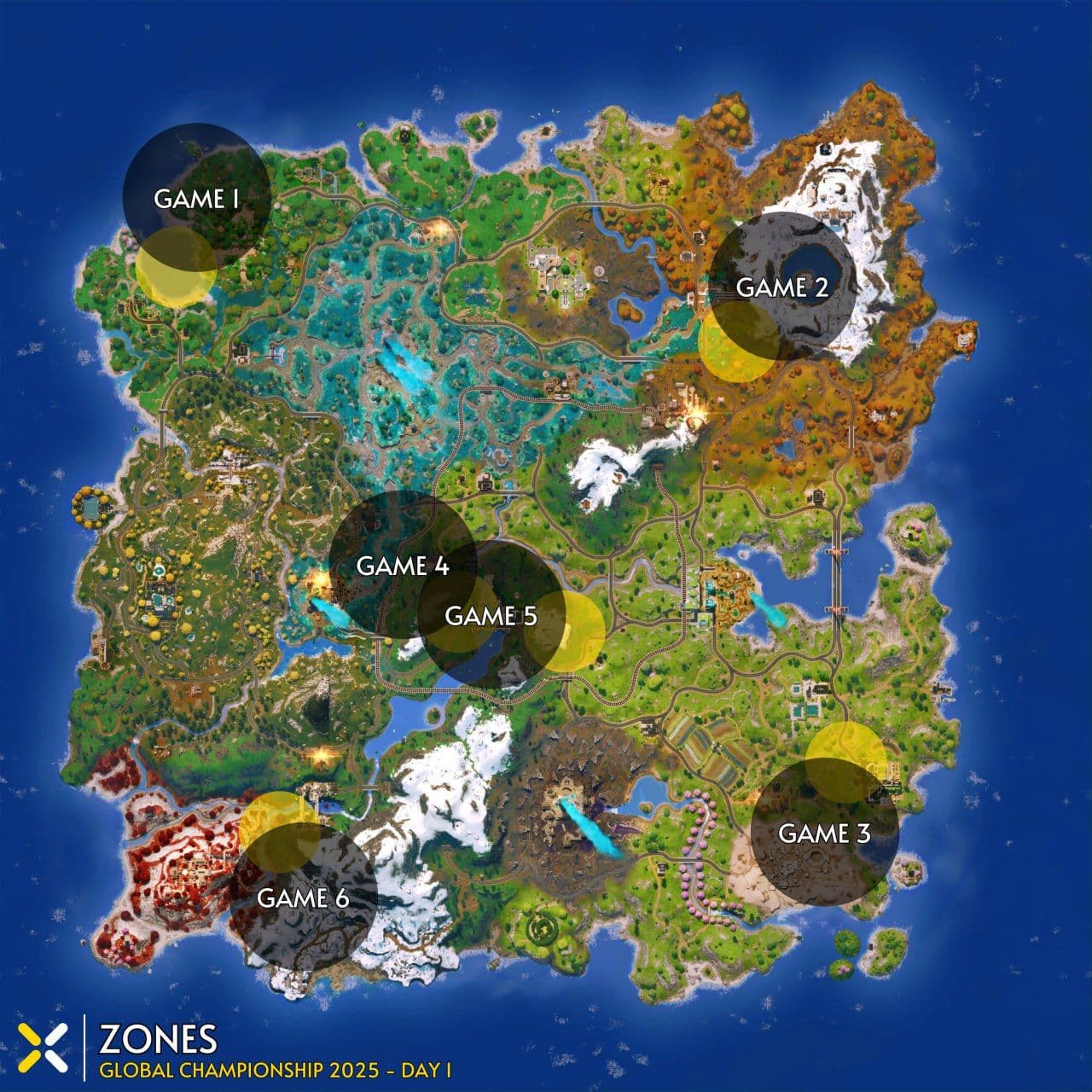 Fortnite Global Championship: стартовые зоны и подготовка к соревнованиям