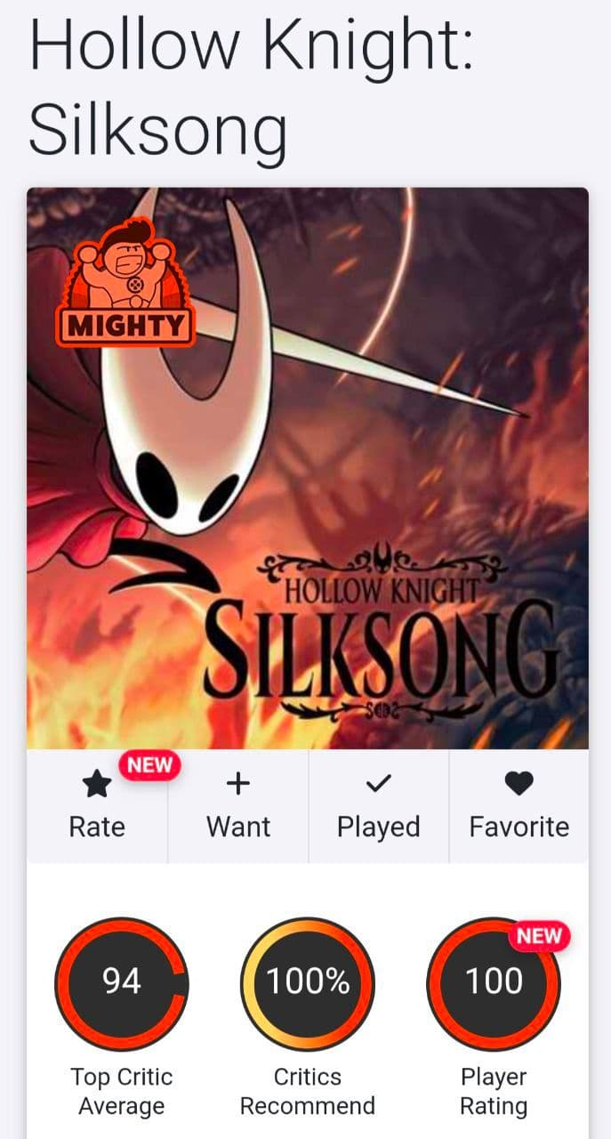 Hollow Knight: Silksong получает новые обзоры, средняя оценка составляет 94 балла