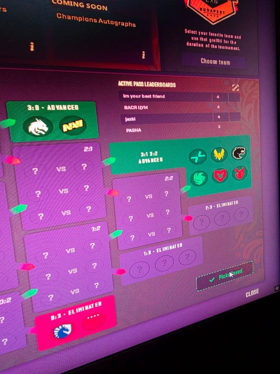 Райз раскрыл свой пикем на третью стадию мейджора по CS2