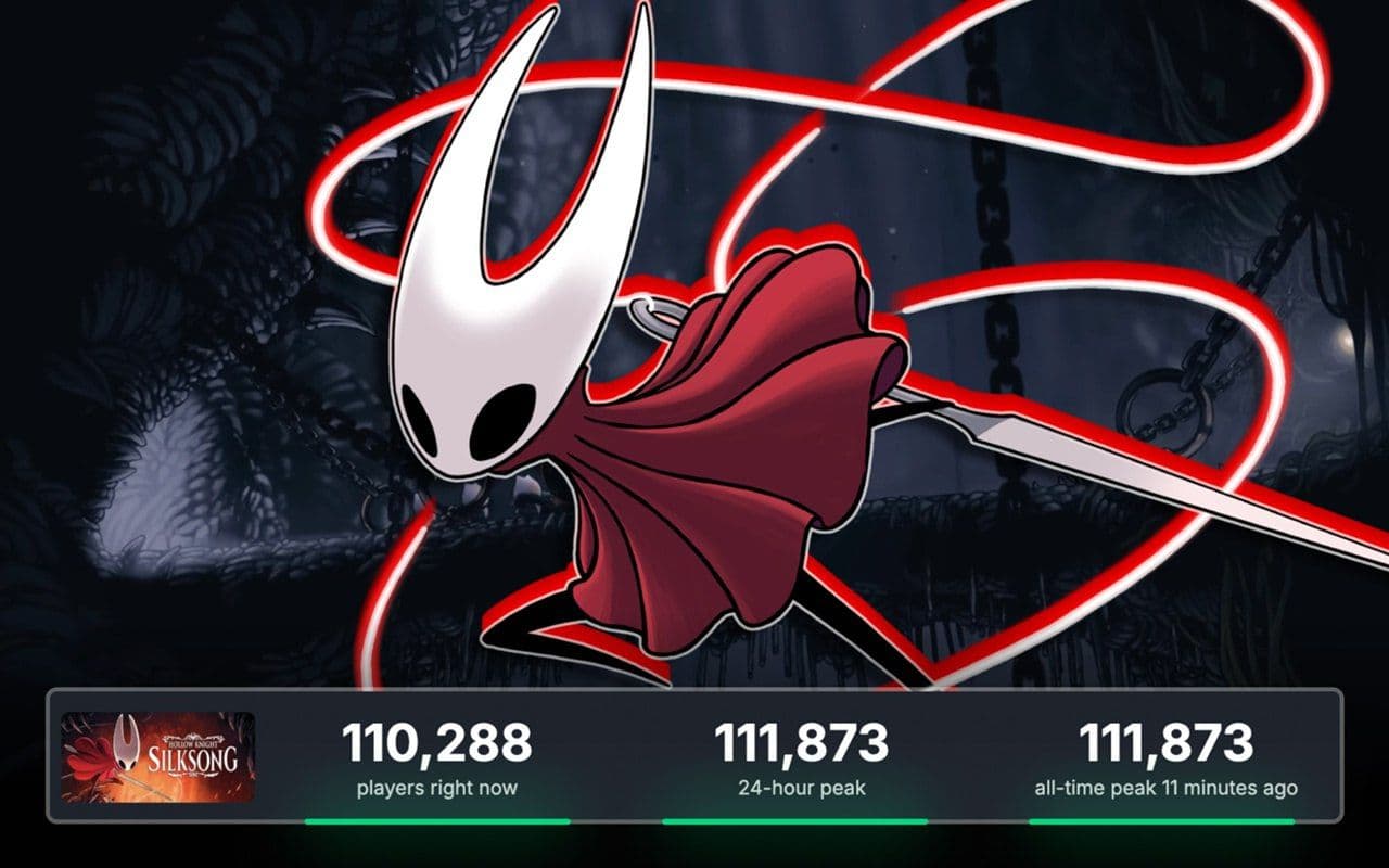 Hollow Knight: Silksong установила новый рекорд по количеству игроков в Steam