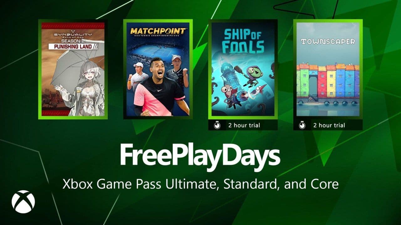 Xbox анонсировали бесплатные игры на выходные: SYNDUALITY, Matchpoint и другие