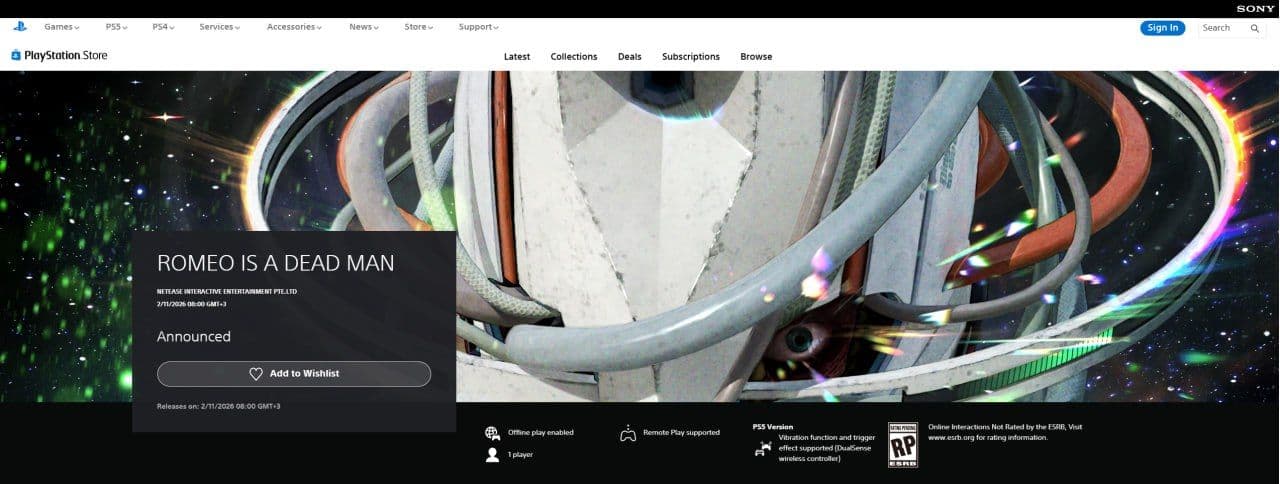 Анонсирована дата выхода Romeo Is A Dead Man — релиз запланирован на 11 февраля 2026 года