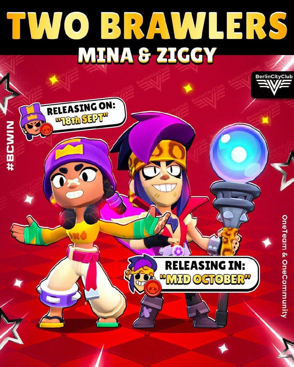 Brawl Stars анонсировала двух новых бойцов: Мина и Зигги
