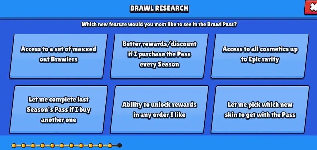 Разработчики Brawl Stars проводят опрос о будущем Brawl Pass