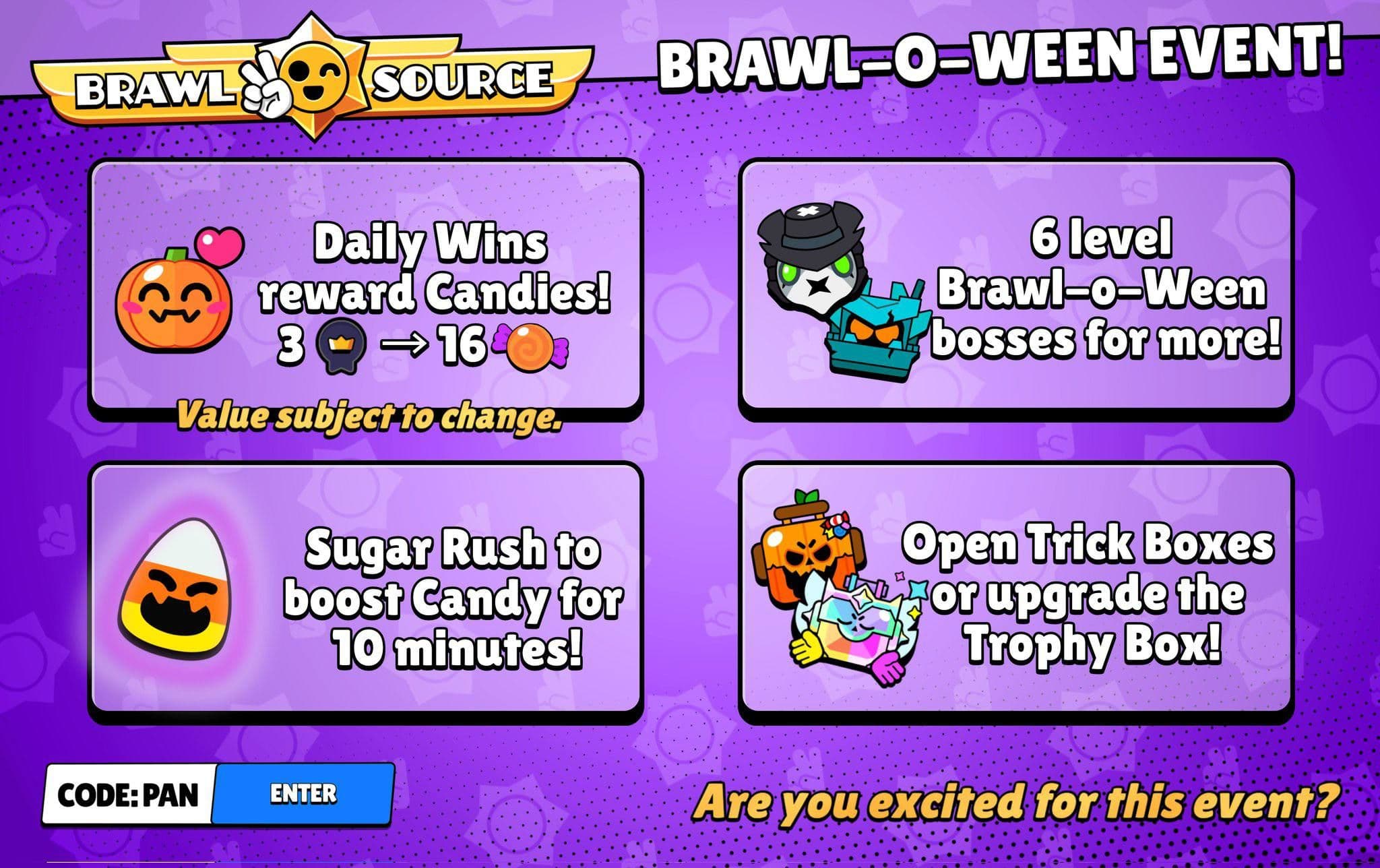 Brawl Stars готовит жуткое событие «Brawl-o-Ween» с ежедневными наградами