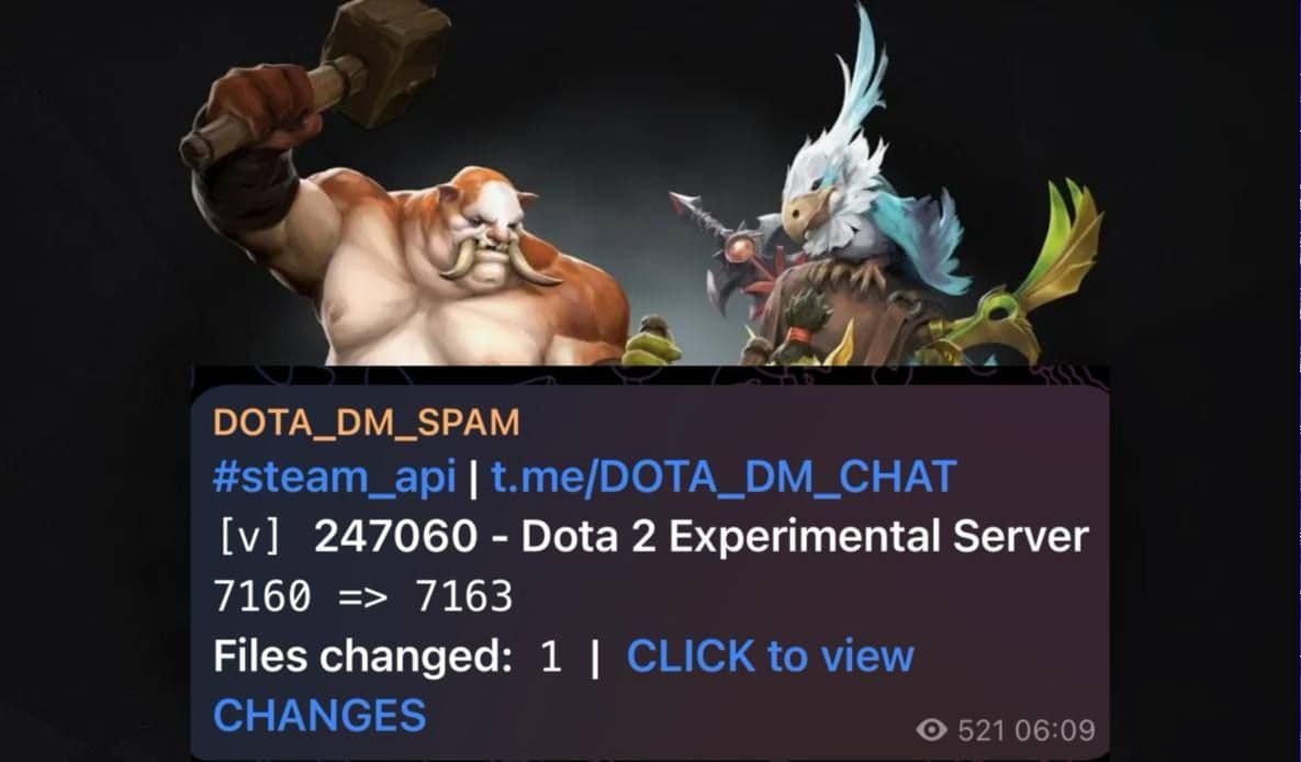 Началось обновление тестового сервера Dota 2: патч ожидается в течение недели