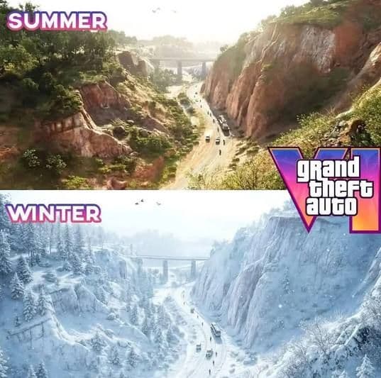 GTA VI может получить динамическую смену сезонов года: что известно