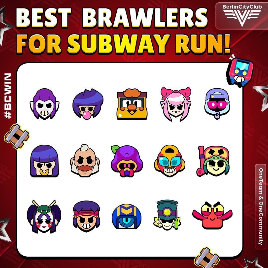 Топ бойцов для режима «Subway-забег» в Brawl Stars: актуальный рейтинг
