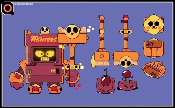 Brawl Stars представляет ностальгический концепт-скин «Аркадный автомат Эш»
