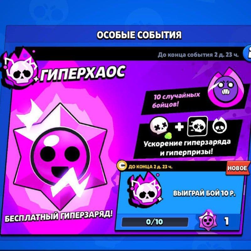 Возвращение гиперзарядного хаоса в Brawl Stars: бесплатные награды за победы