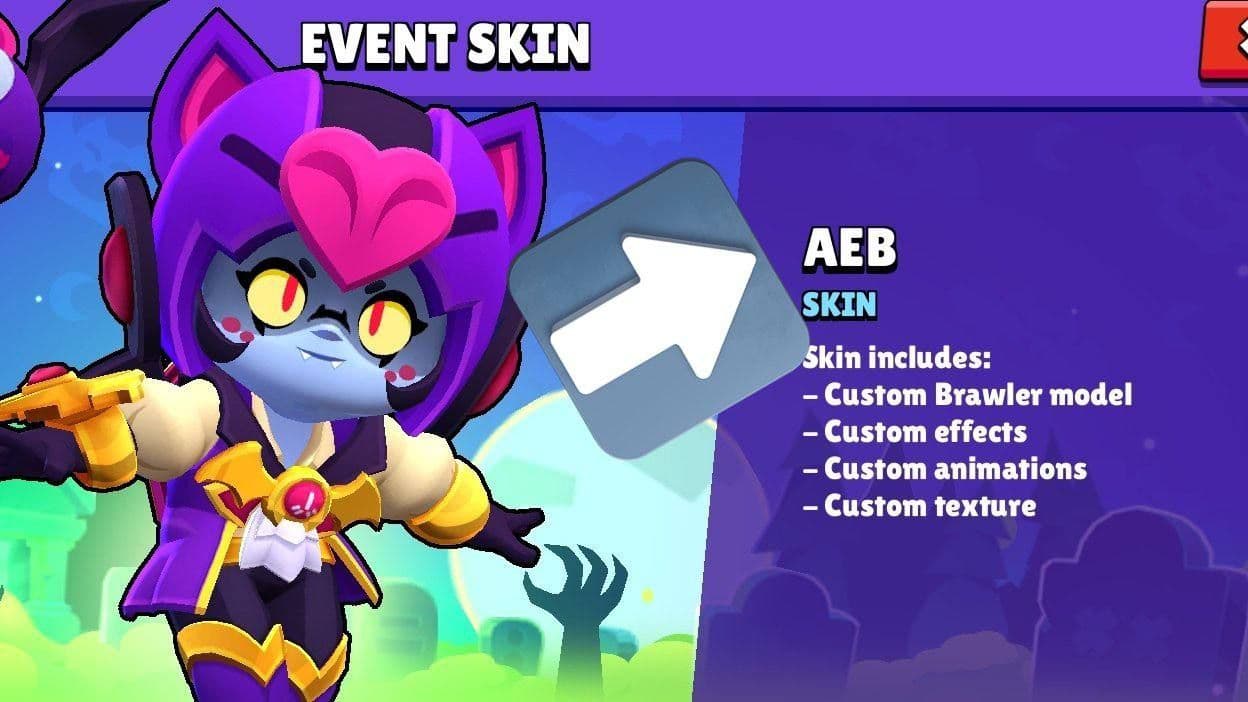 Новый скин Беа в Brawl Stars: отсылка к классике вампирской тематики