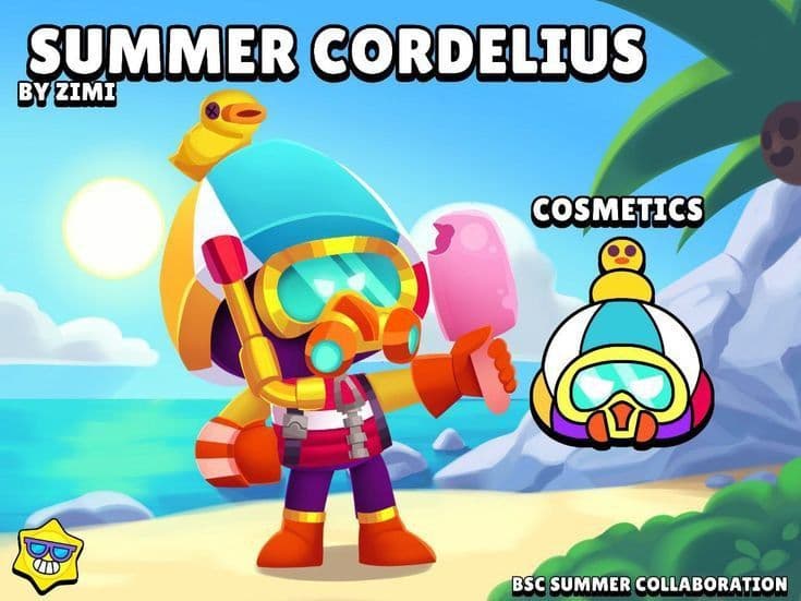 Supercell представляет летний концепт скина для Корделиуса в Brawl Stars