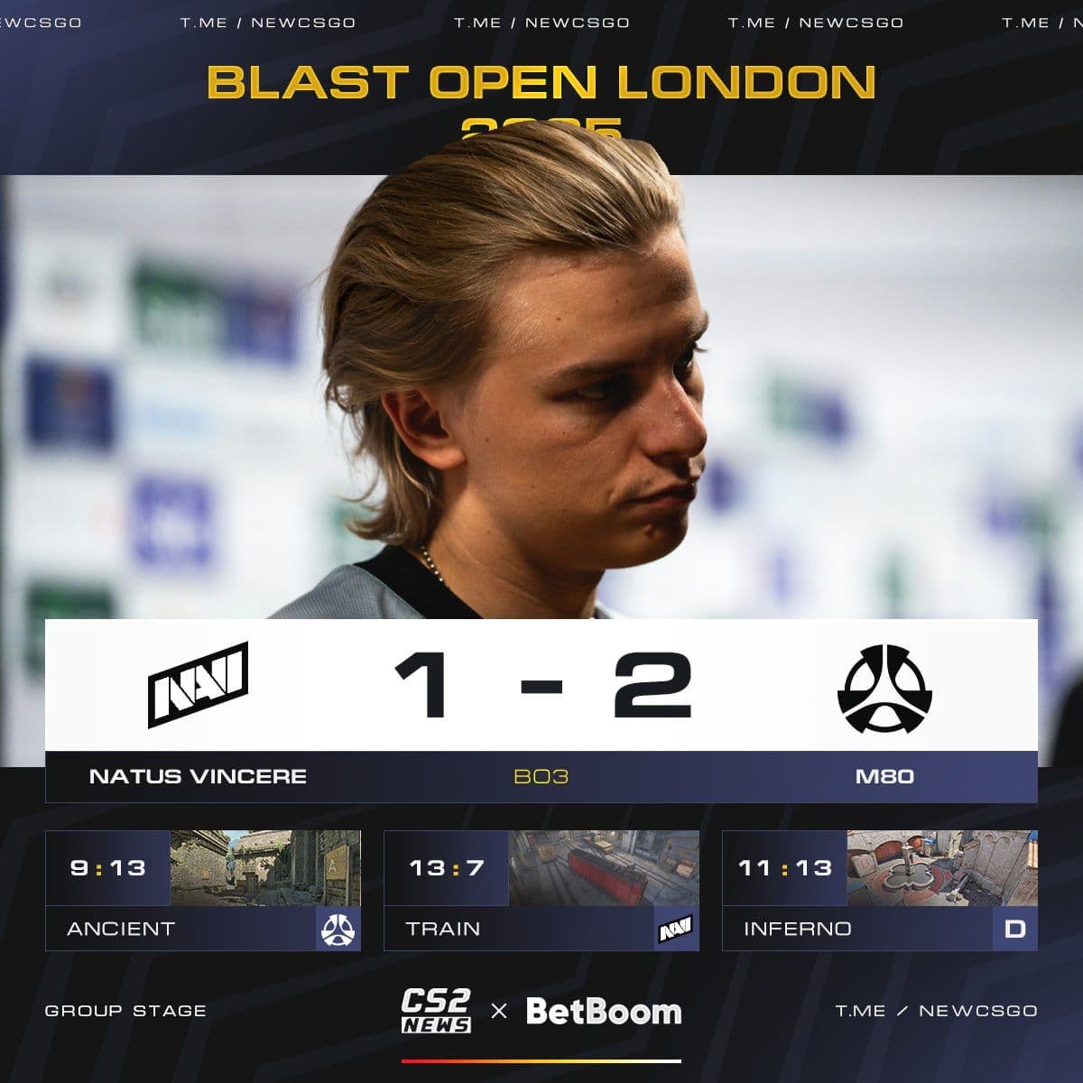 NAVI покидает BLAST Open London, а M80 продолжает борьбу за выход на LAN