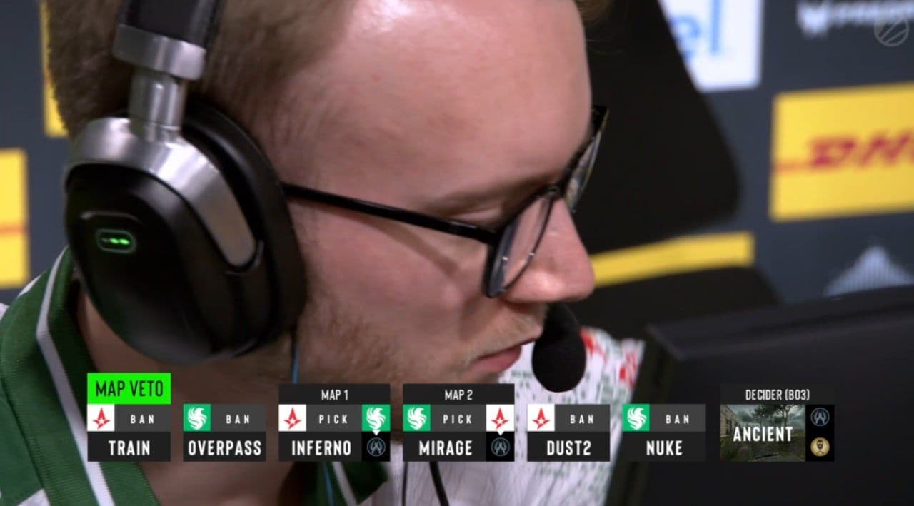 Фальконс и Астралис определились с пиками и банами в матче ESL Pro League S22