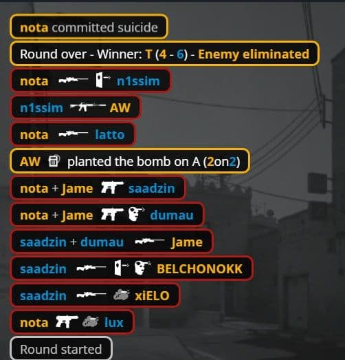 Эйс от Nota в решающий момент: яркий момент в Counter-Strike 2