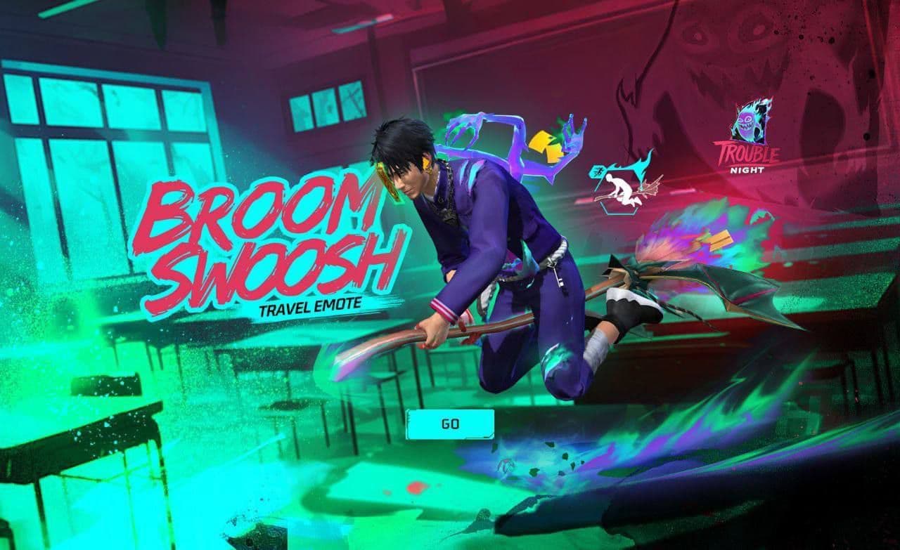 В Free Fire появился новый джекпот эмоция «Путешествия с метлой» 🔥