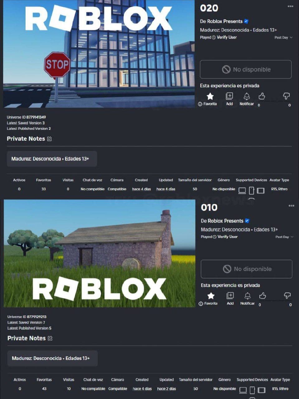 Roblox анонсировал два новых события: 010 и 020