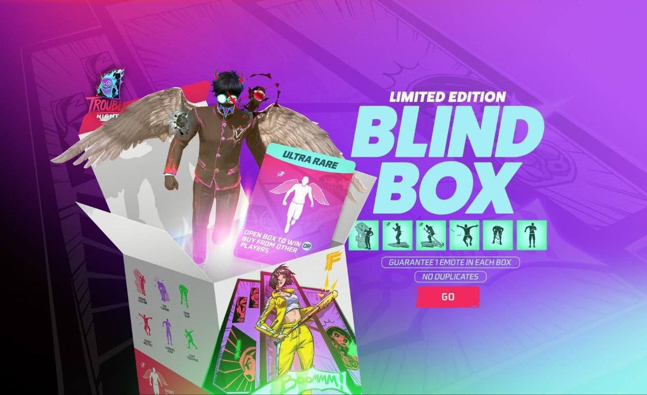 Free Fire представляет новое веб-событие BLIND BOX с шестью эмоциями