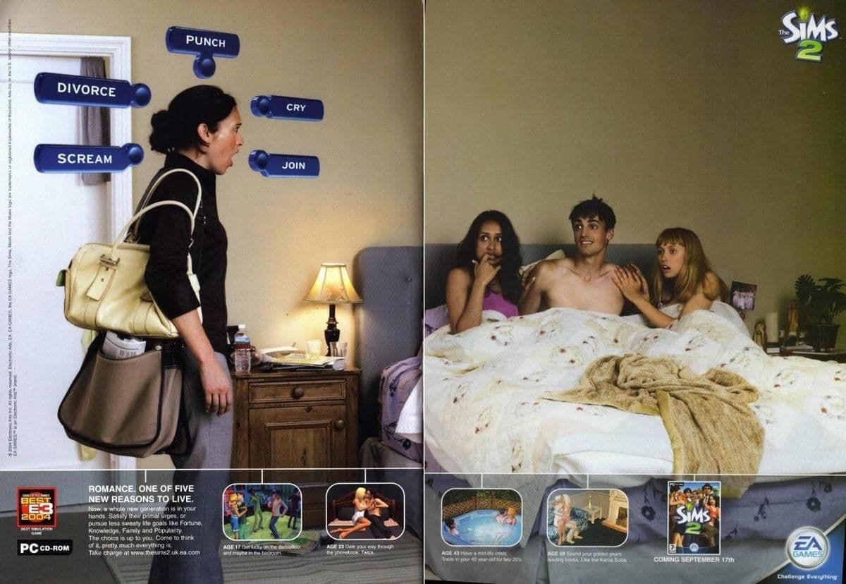 Ностальгия по классике: как рекламировали The Sims 2 в 2004 году